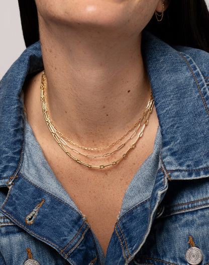 Long Link Chain Necklace