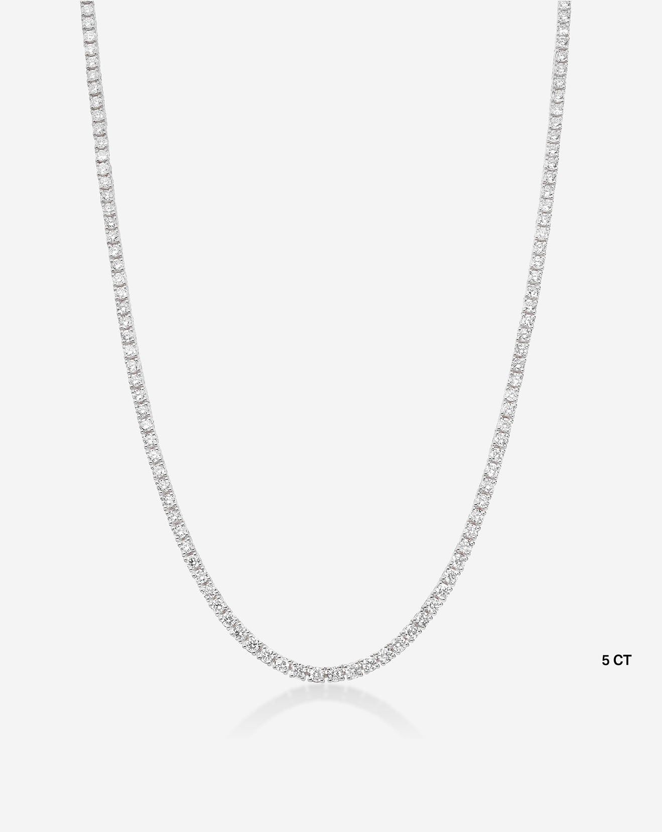 Classic Lab Diamond Tennis Necklace
