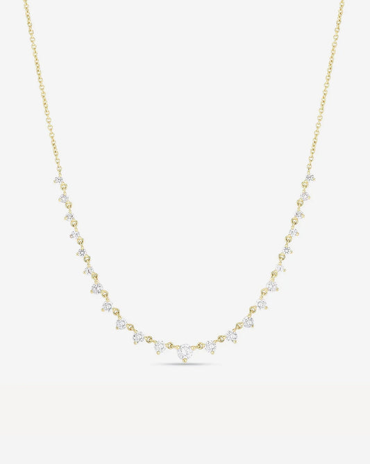 Graduated Lab Diamond Layering Necklace