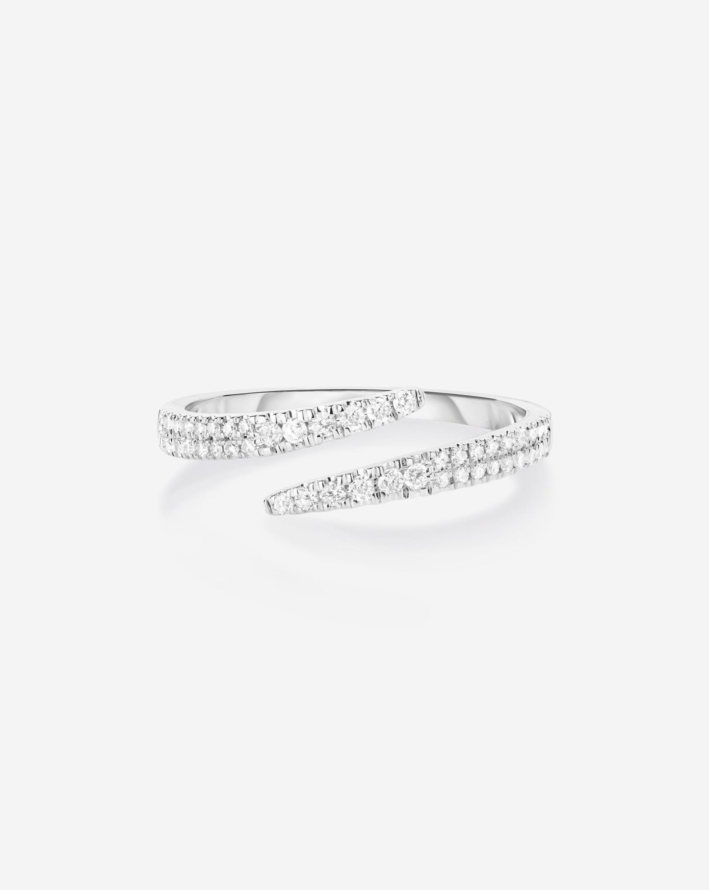 Open Diamond Wrap Ring