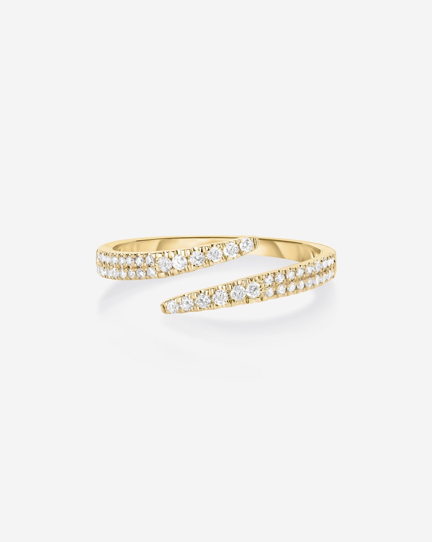 Open Diamond Wrap Ring