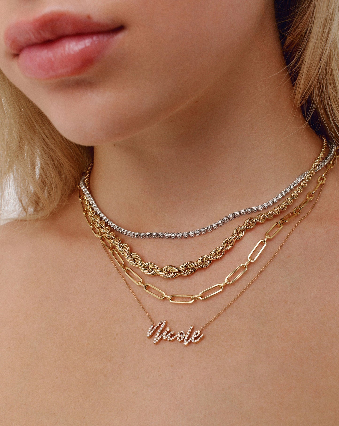 Long Link Chain Necklace