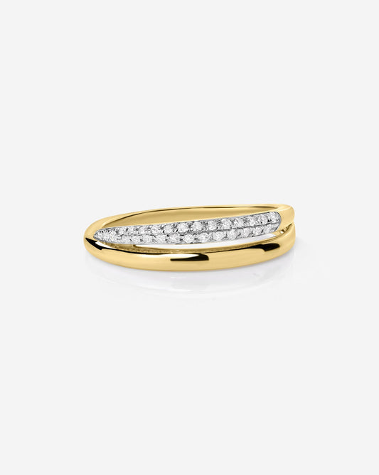 Double Row Diamond Ring