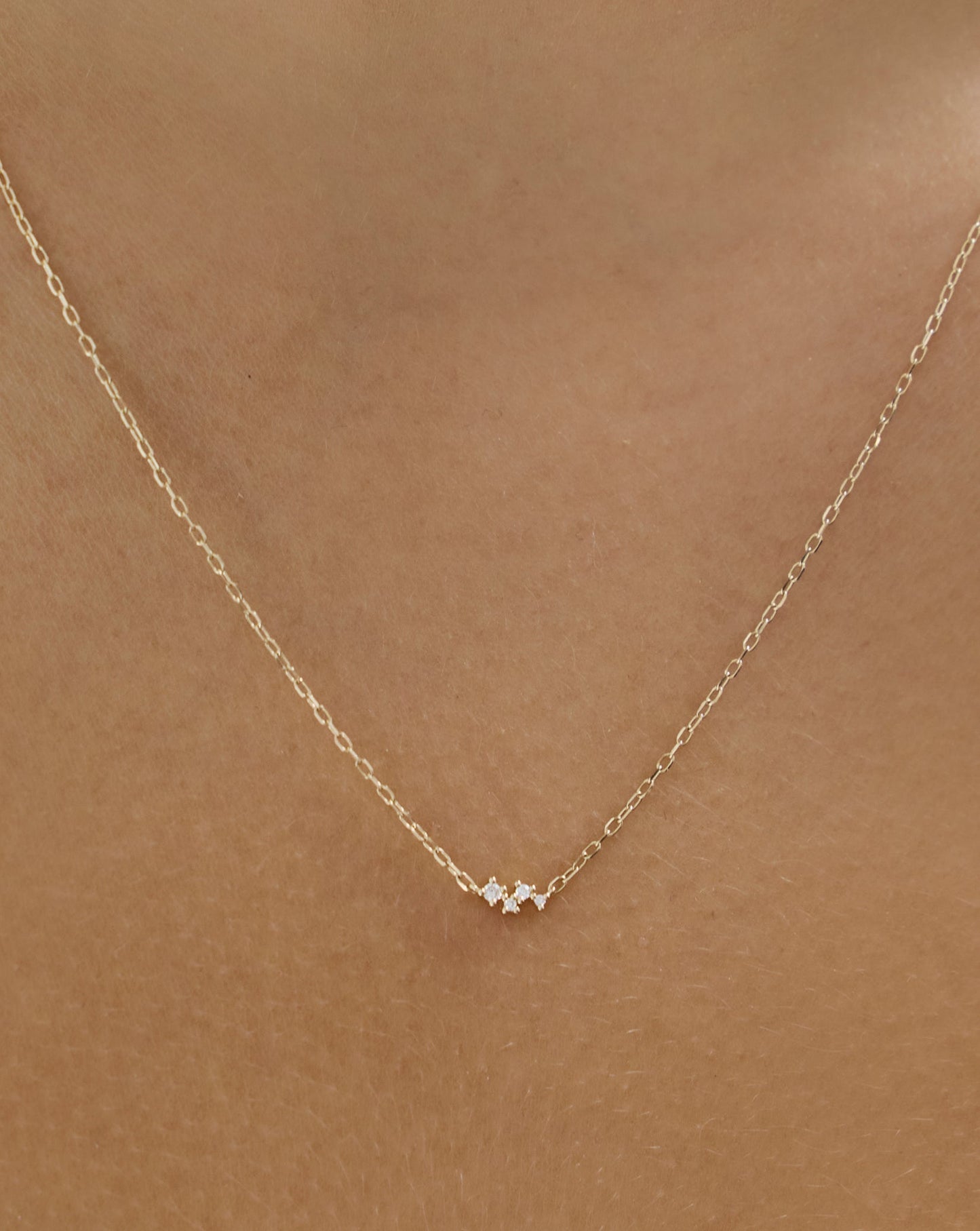 Diamond Cluster Necklace