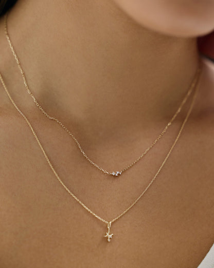 Diamond Cluster Necklace